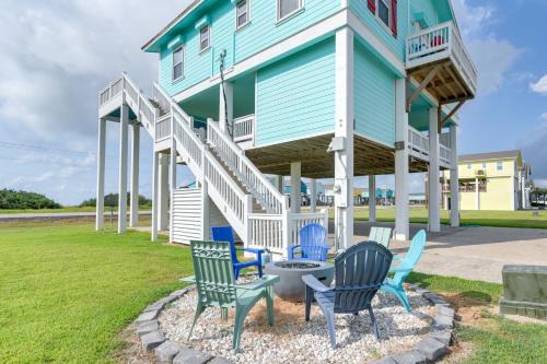 Port Bolivar House | Walk to Beach Home with Hot Tub and Deck in Gilchrist
