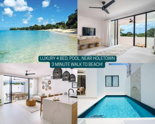 Lower Carlton Beach Apartment | Walk to Beach, NEW LUX 4BD Villa & Pool! Near Holetown