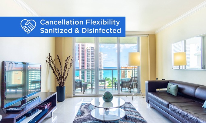 Sunny Isles Beach Condo | Warm condo w/striking ocean & park views | WIFI + Parking