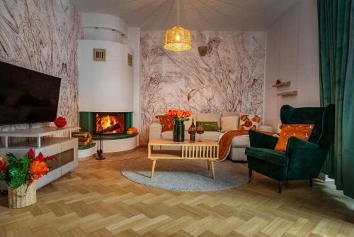 Wawer House | Warm & cosy 2-store 3-BR House with fireplace, living room, garden, terrace, balcony & parking 30 minutes from Warsaw Centre