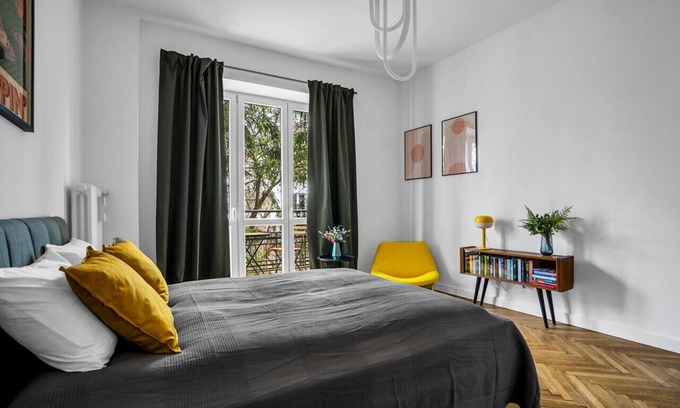 Powisle Apartment | Warsaw Suite near River - 58m2, Balcony, Metro by Rentujemy