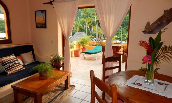 Boca de Tomatlan Apartment | WATER VIEWS! Luxury Boho In-Village Apt. #1