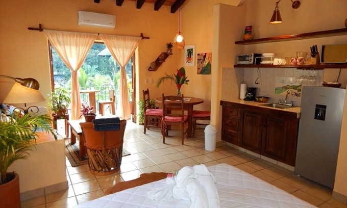 Boca de Tomatlan Apartment | WATER VIEWS! Luxury Boho In-Village Apt #3