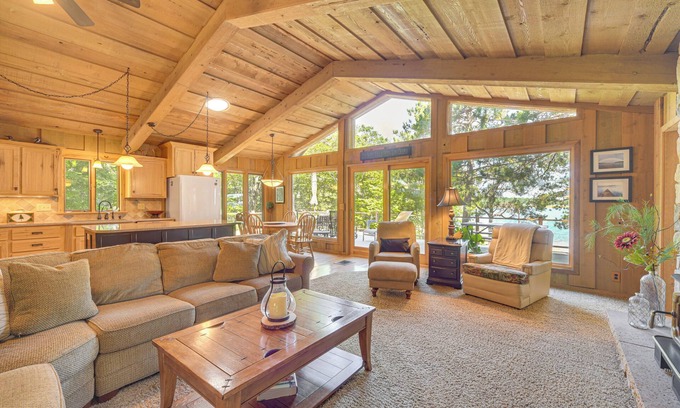 Minong House | Waterfront Escape on Big Sand Lake w/Private Dock