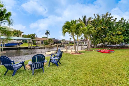 Biggar House | Waterfront Fort Myers Home Private Pool and Dock