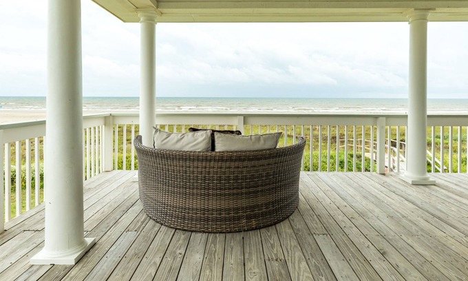 Miramar House | Waterfront home w/ wraparound deck, patio, & private beach access - two dogs OK