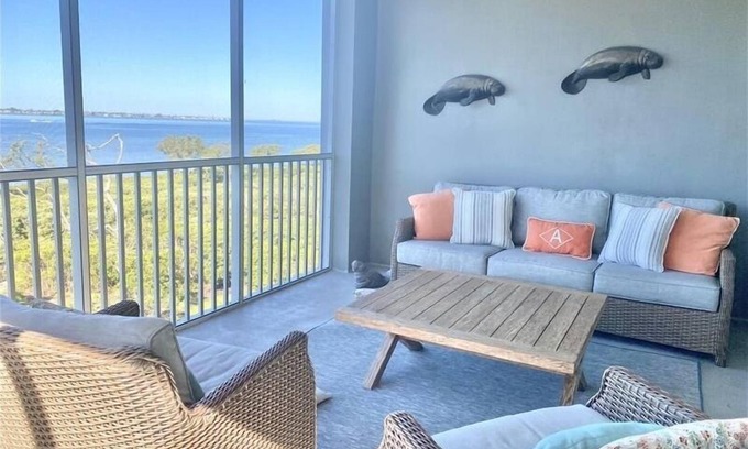 Whitney Beach Condo | Waterfront on Anna Maria Sound ~ Beaches just minutes away!