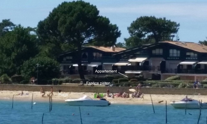 Cap-Ferret Apartment | Waterfront, panoramic view of the Bay of Arcachon, direct beach access