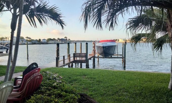 Indian Rocks Beach House | Waterfront Retreat: Pool Table, Dock, Golf Cart!