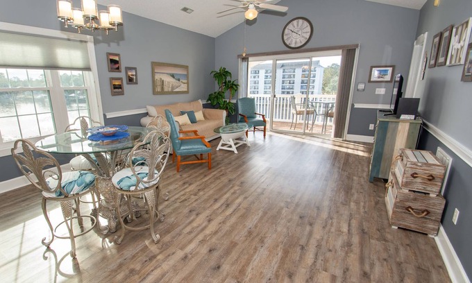 Carolina Forest Condo | Waterway Views, Great furnishings, large equipped kitchen and good location!