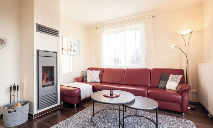 Rerik Apartment | Whg "Gorch Fock" on the ground floor with fireplace, gr. Terrace with garden,