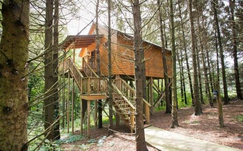 Millersburg House | Whispering Pines Treehouse by Amish Country Lodging