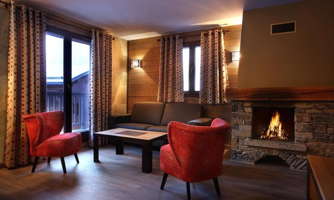 Arc-2000 Apartment | Wifi, 150m from ski slopes, fitness, swimming pool, sauna, hammam, balcony, tv, ski locker, 72m²