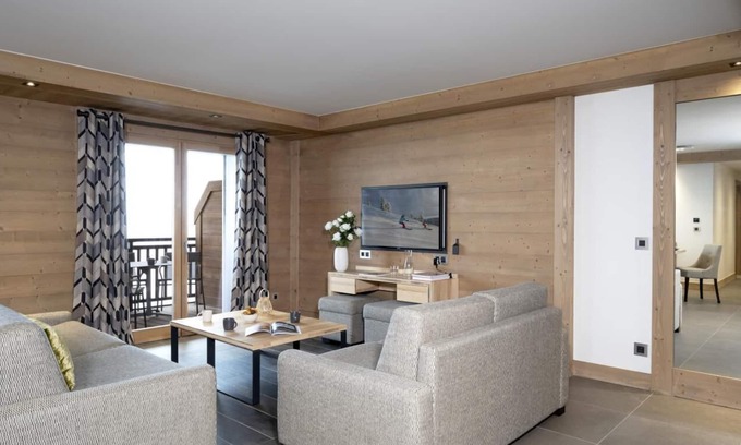 Les Eucherts Apartment | Wifi, a 200m dai negozi, fitness, swimming pool, sauna, hammam, balcony, parking, television, ski locker