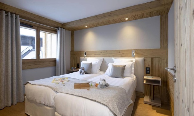 Les Houches Apartment | Wifi, view mountain, fitness, swimming pool, balcony, parking, tv, ski locker, 55m², Les Houches