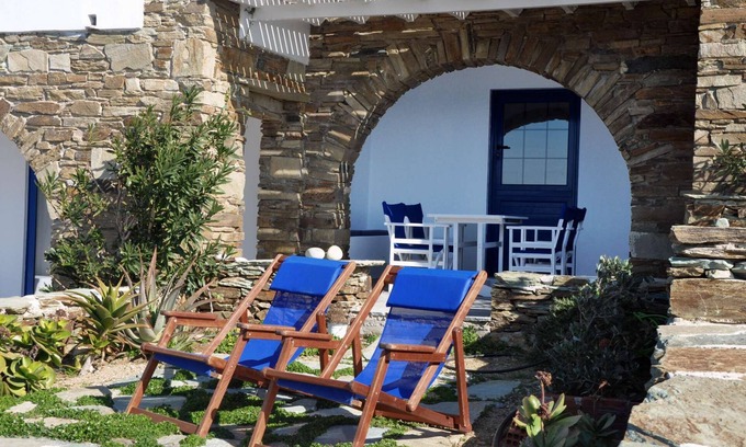 Tinos House | Windmill and houses by the sea // Stavros Bay