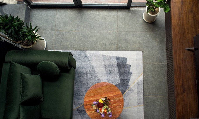 Babakan Villa | Wolu Villa Loft , Experience the allure of expansive floor-to-ceiling windows,