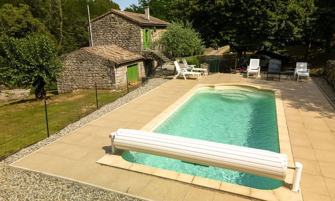 Saint-Genest-de-Bauzon House | Wonderful private villa for 5 people with private pool, WIFI, TV and parking