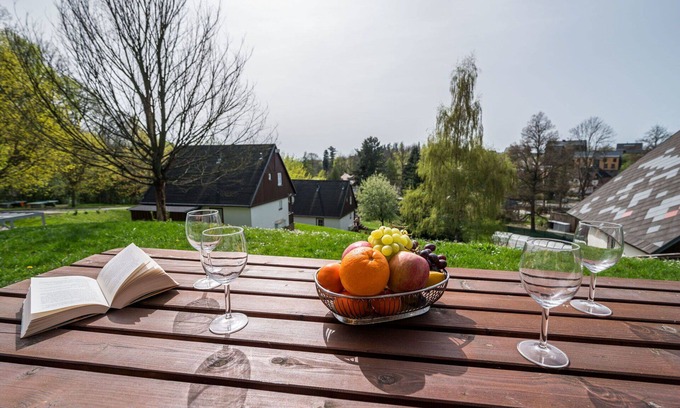 Cerny Dul House | Wonderful private villa for 7 people with WIFI, pool, TV, terrace and pets allowed