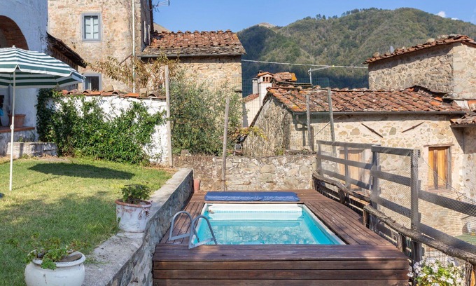 Bagni di Lucca Villa | Wonderful private villa with private pool, WIFI, sauna, TV, terrace, pets allowed and panoramic .