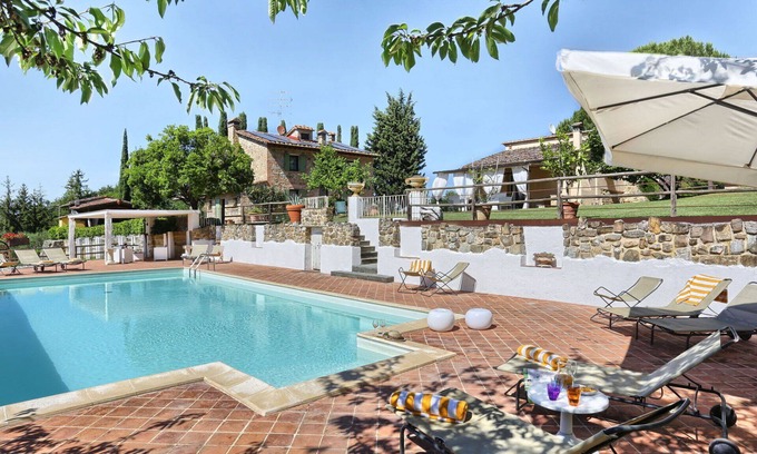 Gambassi Terme Villa | Wonderful private villa with A/C, WIFI, private pool, TV, terrace, panoramic view and parking