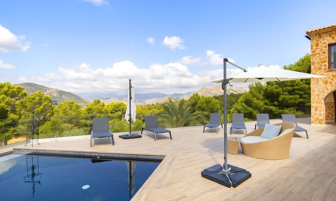 Finestrat Villa | Wonderful private villa for 9 guests with private pool, WIFI, A/C, TV and patio