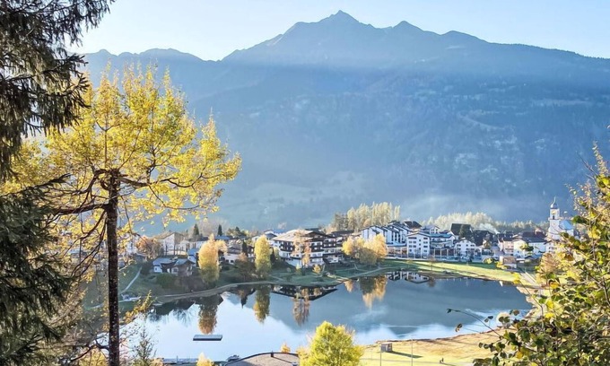 Laax House | Wonderful private villa for 8 people with WIFI, TV, patio and panoramic view
