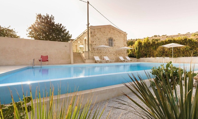 Scicli Villa | Wonderful private villa with sauna, hot tub, private pool, WIFI, A/C, TV, terrace and panoramic .
