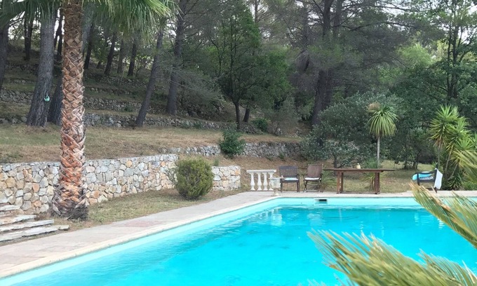 Fayence Villa | Wonderful villa 350 m2 large pool 8000 m2 Land fully Stone made gréât comfort