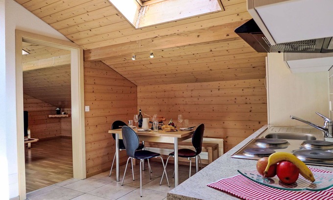 Frutigen Villa | Wonderful villa for 4 guests with WIFI and patio