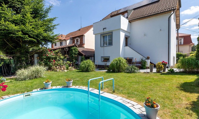 Revnice House | Wonderful villa for 4 people with private pool, WIFI, TV and patio
