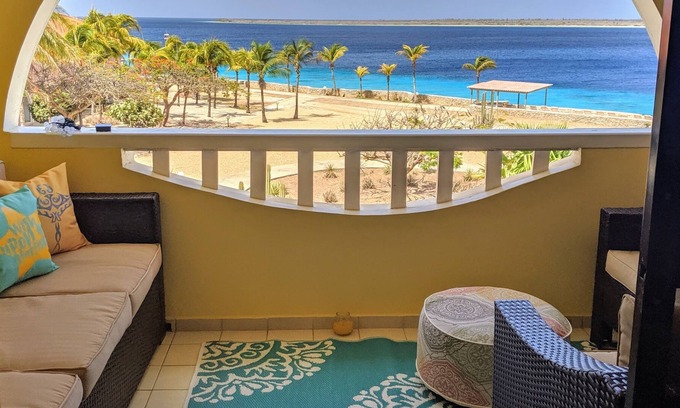 Hato House | Wow spectacular all new remodeled Bonaire Oceanfront SandDollar F10 2 Bd 2.5 b