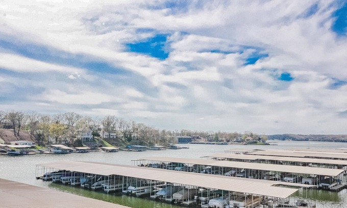 Osage Beach Condo | WOW! Updated 2 Story-3 bd, 2 ba TOP FLOOR UNIT, SLEEPS 9 with Main Channel View!