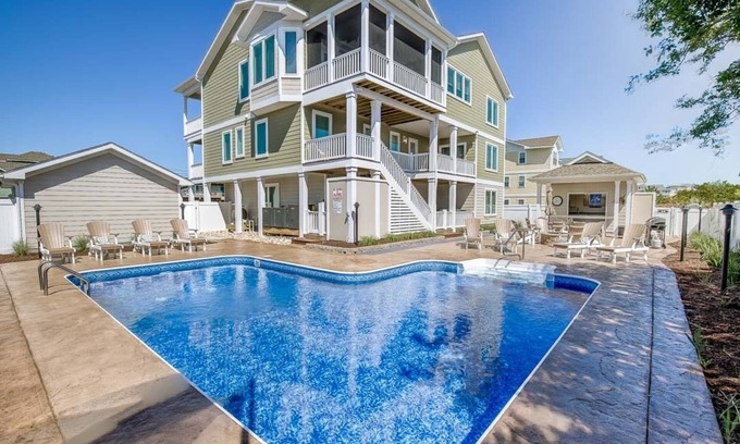 Sandbridge House | X-TA-SEA | 440 ft to the beach | Private Pool, Hot Tub, Dog-Friendly