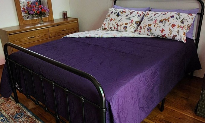 Kent Bed & Breakfast | XL Tukwila Bedroom+Queen Bed+ 50"TV+Kitchenette+Coffee Bar "Private XL Bathroom"