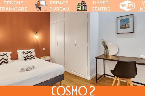 Annemasse Apartment | ZenBNB/Cosmo/Chambre N°2/Proche Tram/Gare