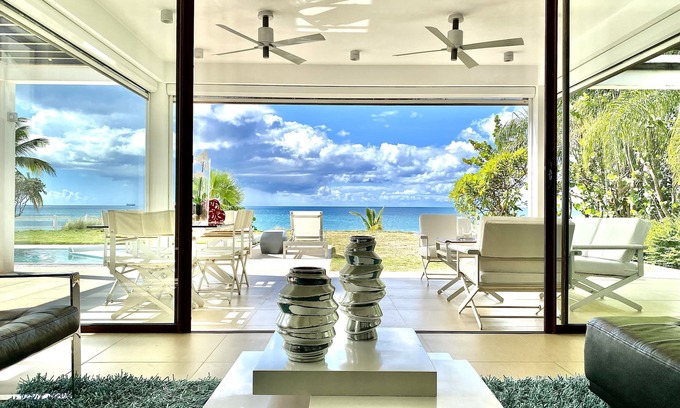 Cades Bay Villa | Zenith Nevis Private Luxury Beachfront Villa w 3rd, 4th, & 5th Bedroom Option.