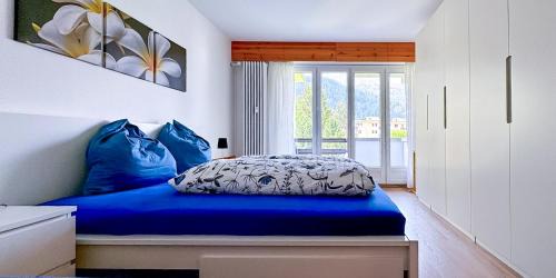 Sankt Moritz-Bad Apartment | Zentrale Wohnung in St. Moritz mit großem Balkon