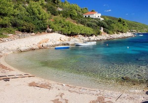 One bedroom apartment near beach Cove Zaglav, Korčula (A-9320-b)