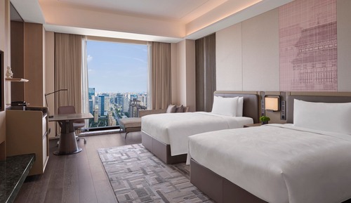 Executive Room, 2 Double Beds, Non Smoking, City View
