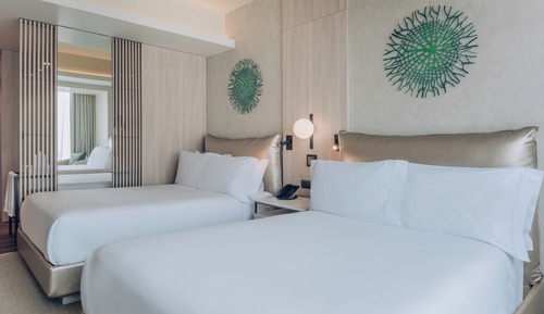 Standard Room, 2 Double Beds, City View