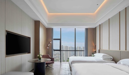 Classic Room, 2 Double Beds (High Floor)