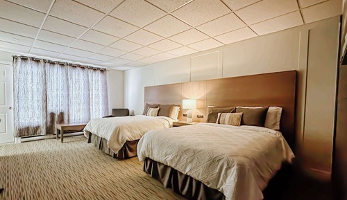 Standard Room, 2 Queen Beds, Accessible, Refrigerator & Microwave (Walk-in Shower)