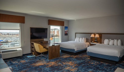 Studio, 2 Queen Beds, Non Smoking, Refrigerator & Microwave (Wet bar)