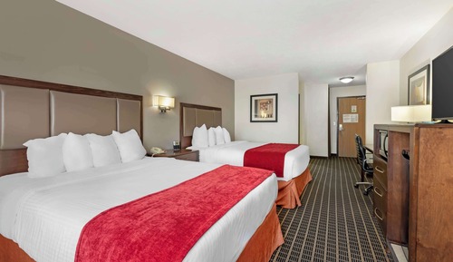 Standard Room, 2 Queen Beds, Non Smoking, Refrigerator & Microwave
