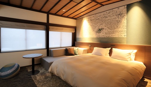 Modern Japanese-style Double Room, with Shared Hot Spring Access