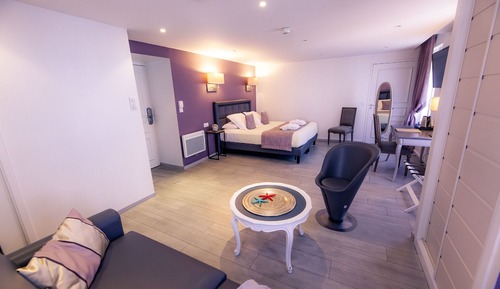 Family Room, 1 King Bed with Sofa bed