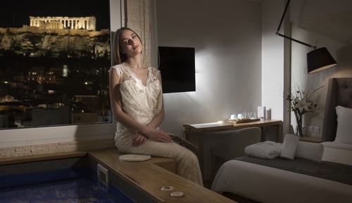 Suite, Hot Tub (Acropolis View)