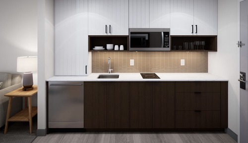 Studio Suite, 2 Queen Beds, Kitchen