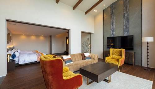 Tasogare Guest room with open-air bath and sauna overlooking Mt. Fuji and Suruga Bay